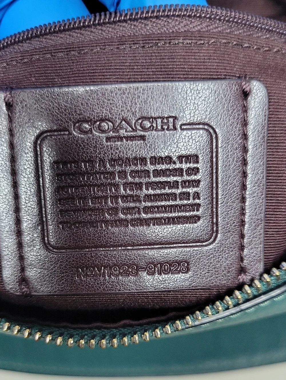 Coach Skylar Dark Teal Leather Hobo Shoulder Bag with Matching Wallet Set
